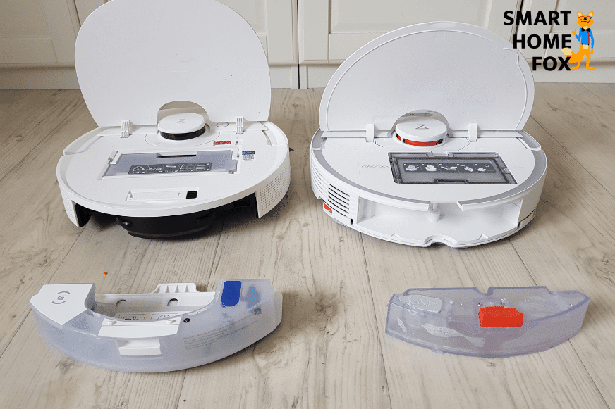 Вы видите резервуар для воды робота-пылесоса.